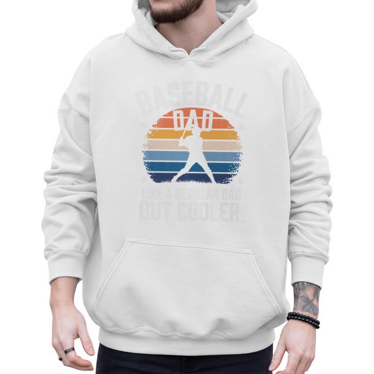 Baseball Dad Like a Regular Dad But Cooler Premium Men Hoodie