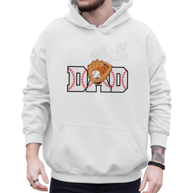Baseball Dad Vintage Sports Fathers Day Baseball Fan Premium Men Hoodie