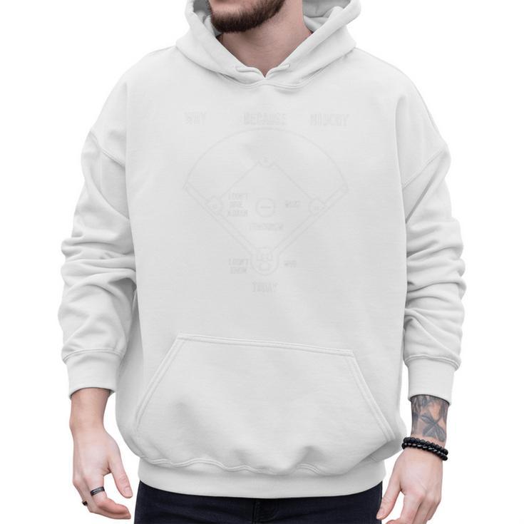 Dad Baseball Sarcastic Saying Baseball Dad Premium Tri-Blend Men Hoodie