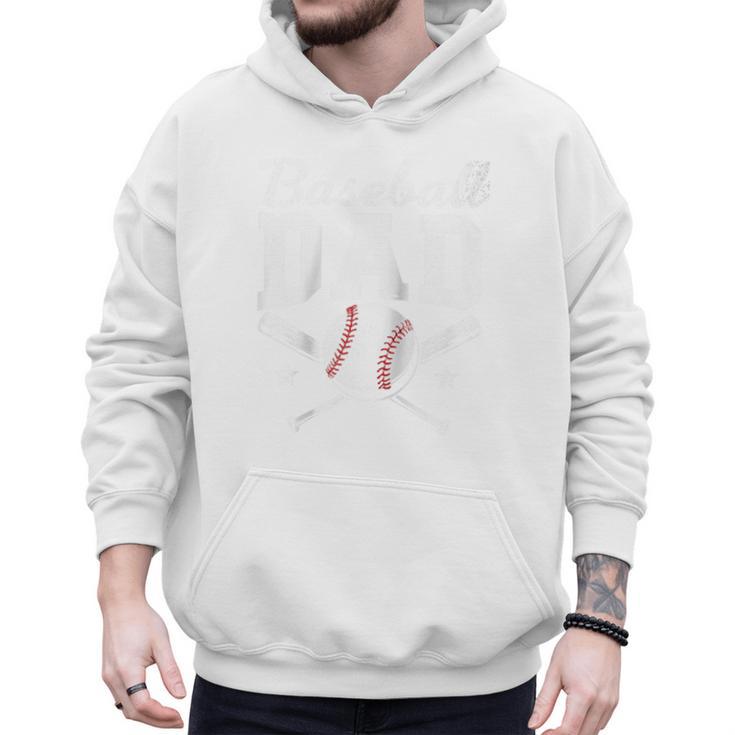 Fathers Cute Vintage Baseball Dad Sport Lovers Batter Player Raglan Baseball Tee Men Hoodie