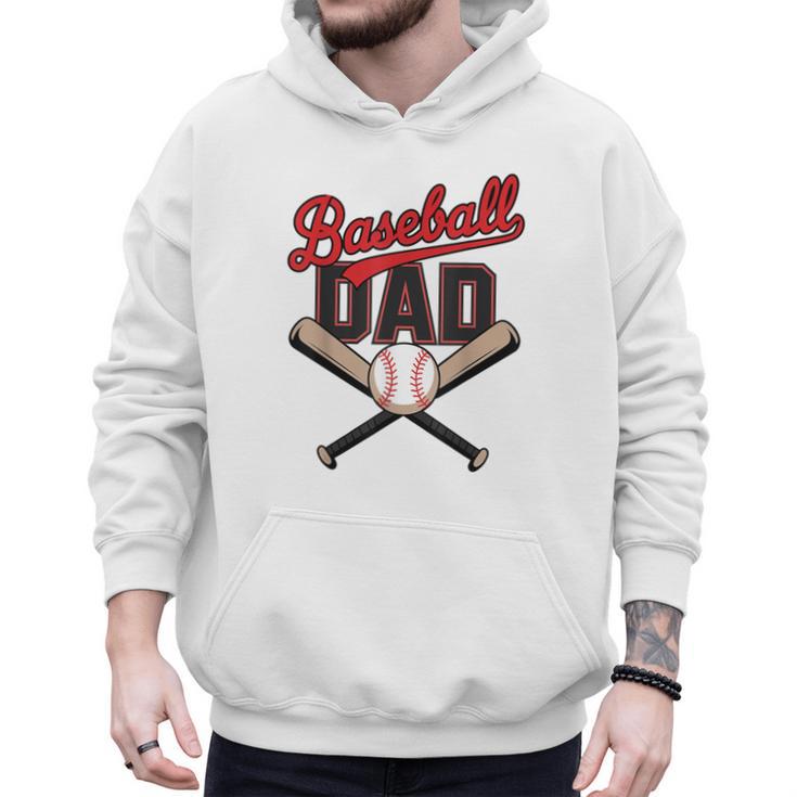 Father's Day Baseball Dad Daddy Vintage Game Day Boys Kids Men Hoodie