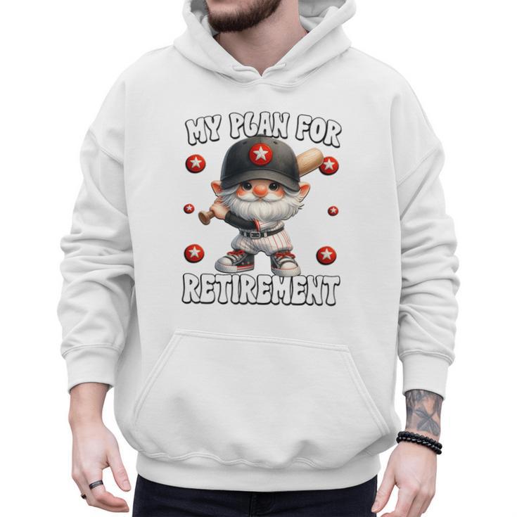 Retired Baseball Dad Coach Gnome For Baseball Retirement Premium Tri-Blend Men Hoodie
