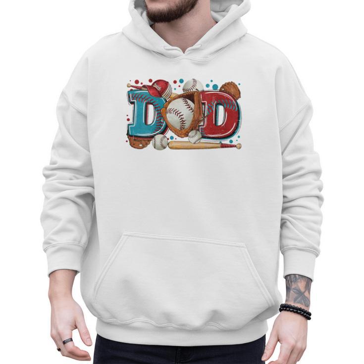 Women's Baseball Dad Father's Day Softball Baseball Player Coach Men Men Hoodie
