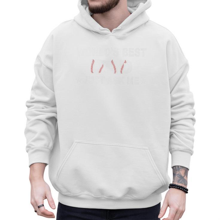 World's Best Dad Just Ask Me Baseball Dad Father's Day Premium Men Hoodie