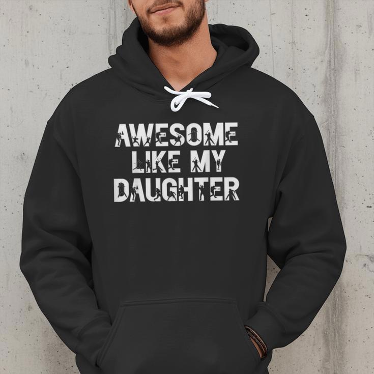 Awesome Like My Daughter Baseball Dad Father's Day Men Hoodie Awesome Like My Daughter Baseball Dad Father's Day Men Hoodie