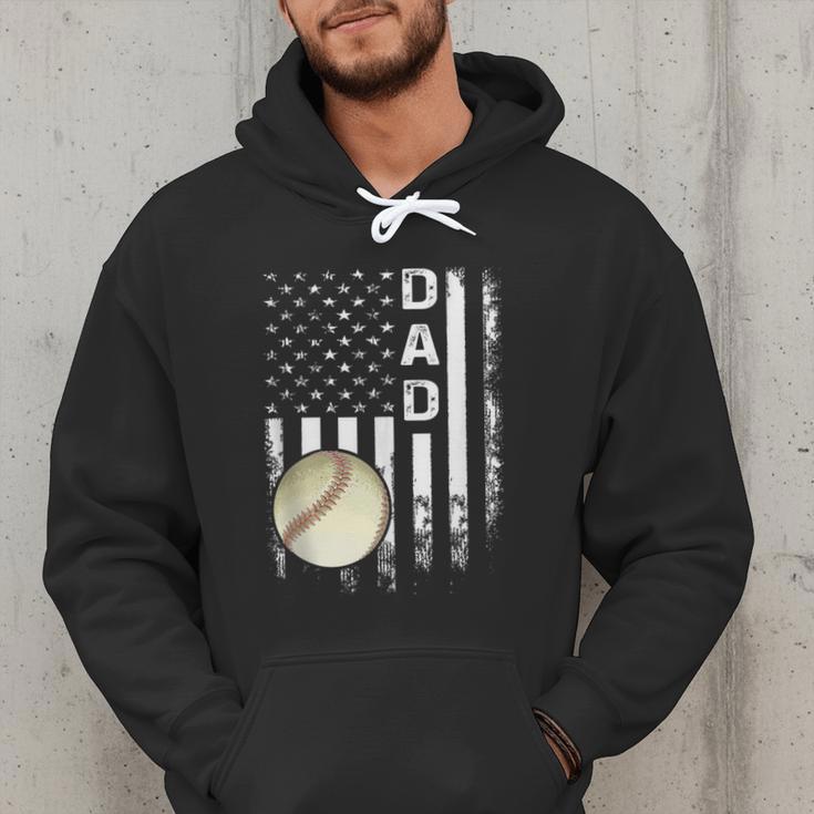 Baseball Dad America Flag Vintage Christmas Xmas Men Hoodie Baseball Dad America Flag Vintage Christmas Xmas Men Hoodie