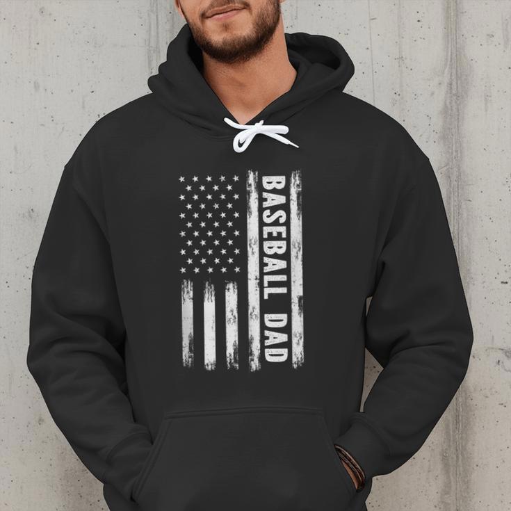 Baseball Dad American Flag Grunge Retro Vintage Father Men Hoodie Baseball Dad American Flag Grunge Retro Vintage Father Men Hoodie