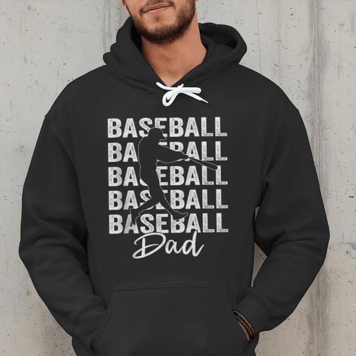 Baseball Dad Baseball Bat Sports Father's Day Men Men Hoodie Baseball Dad Baseball Bat Sports Father's Day Men Men Hoodie