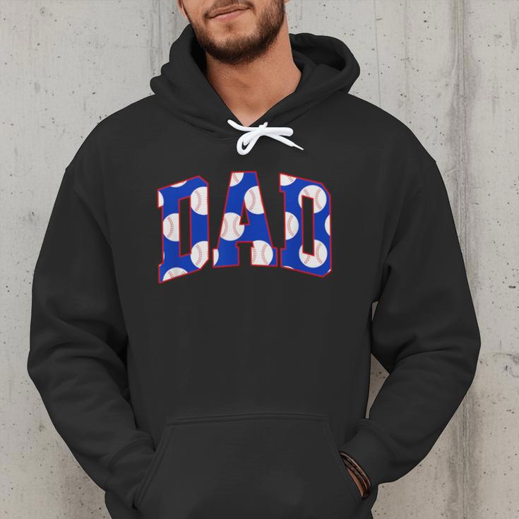 Baseball Dad Bold Varsity Style Letters Sport Themed Men Hoodie Baseball Dad Bold Varsity Style Letters Sport Themed Men Hoodie
