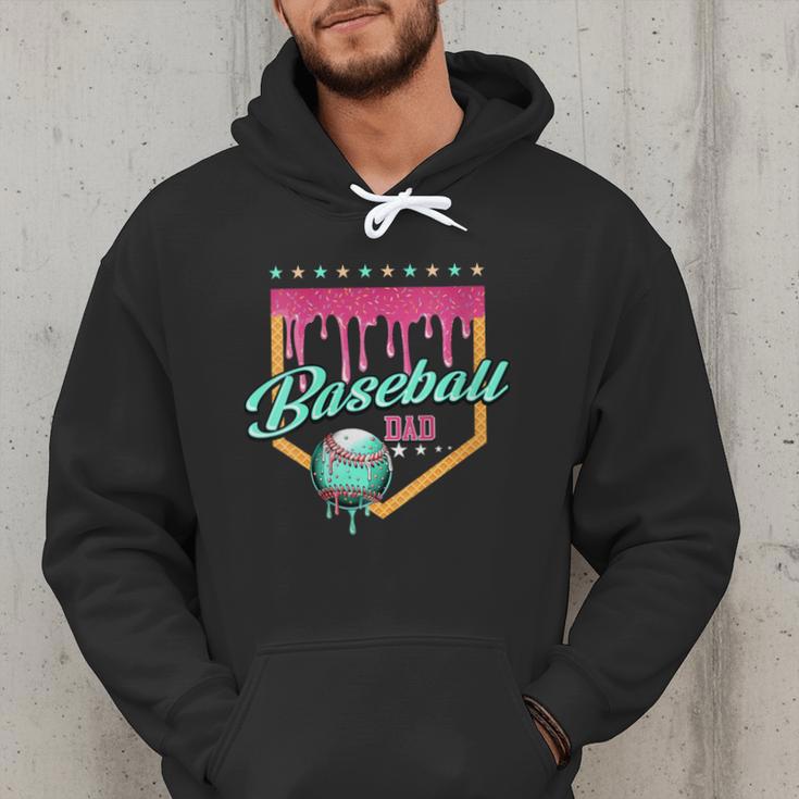 Baseball Dad Drip Home Plate Dripping Ice Cream Men Hoodie Baseball Dad Drip Home Plate Dripping Ice Cream Men Hoodie