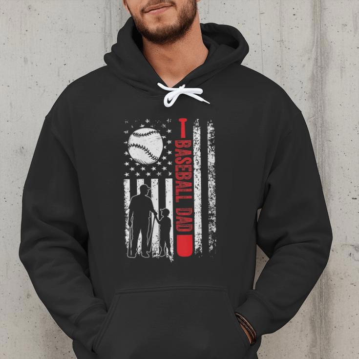 Baseball Dad Father And Son Baseball Love Men Hoodie