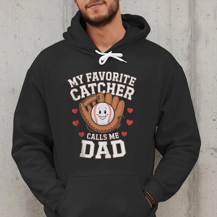 Baseball Dad Father's Day Catcher Men Men Hoodie Baseball Dad Father's Day Catcher Men Men Hoodie