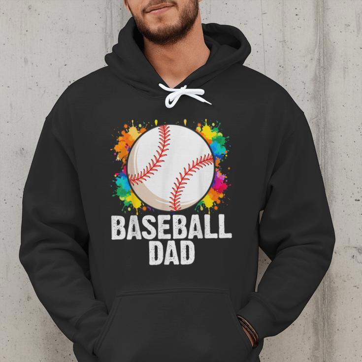 Baseball Dad Fathers Day For Daddy Papa Father Men Hoodie Baseball Dad Fathers Day For Daddy Papa Father Men Hoodie