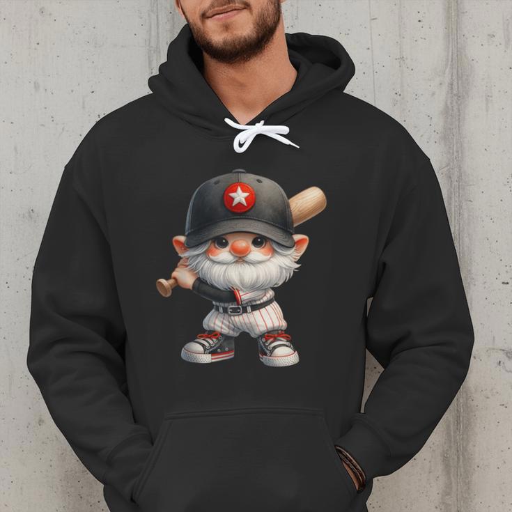 Baseball Dad Gnome With Baseball Bat For Grandpa Life Men Hoodie Baseball Dad Gnome With Baseball Bat For Grandpa Life Men Hoodie