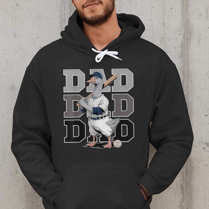 Baseball Dad Goose Sports Lover Father's Day Tee Men Hoodie Baseball Dad Goose Sports Lover Father's Day Tee Men Hoodie