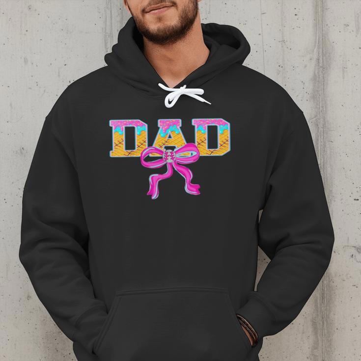 Baseball Dad Ice Cream Drip Game Day Family Matching Men Hoodie