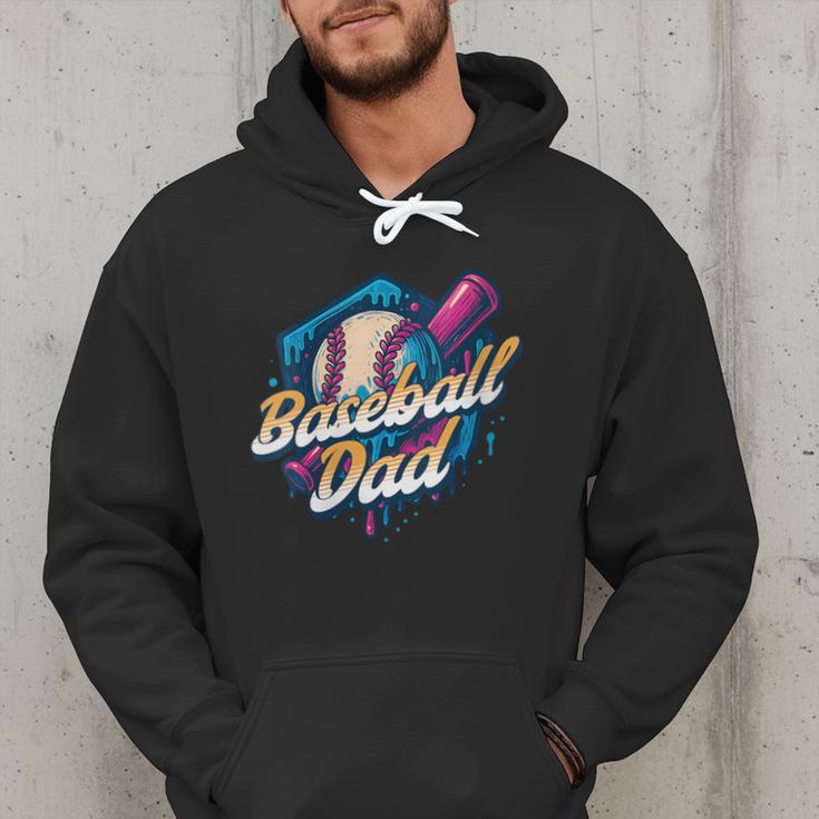 Baseball Dad Kids Birthday Baseball Drip Ice Cream Family Men Hoodie Baseball Dad Kids Birthday Baseball Drip Ice Cream Family Men Hoodie