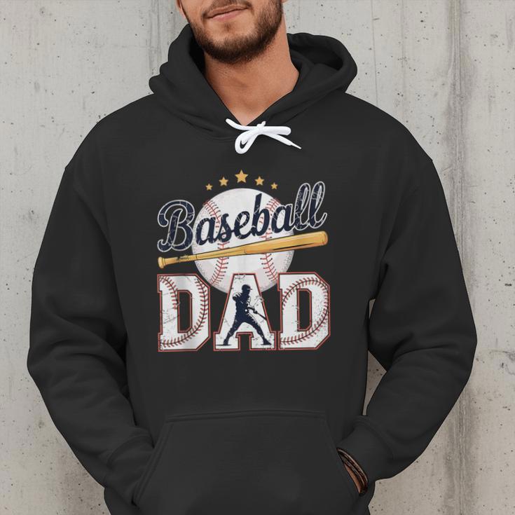 Baseball Dad Player Cool Retro Sports Fan Father's Day Men Hoodie Baseball Dad Player Cool Retro Sports Fan Father's Day Men Hoodie