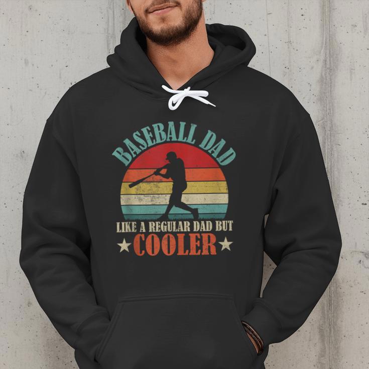 Baseball Dad Like A Regular Dad But Cooler Father's Day Men Hoodie