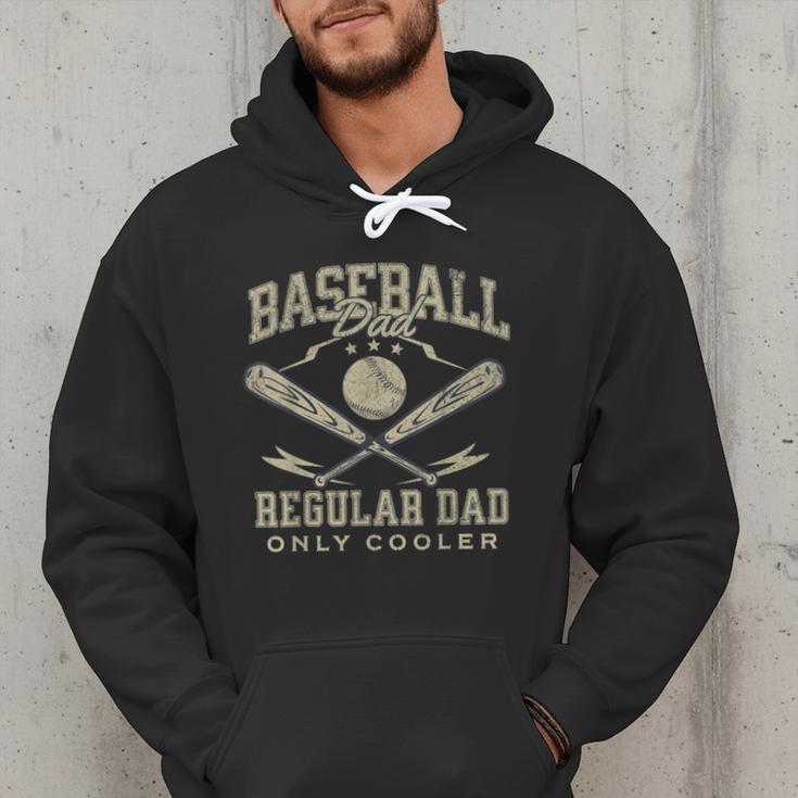 Baseball Dad Regular Dad Only Cooler Father's Day Baseball Men Hoodie