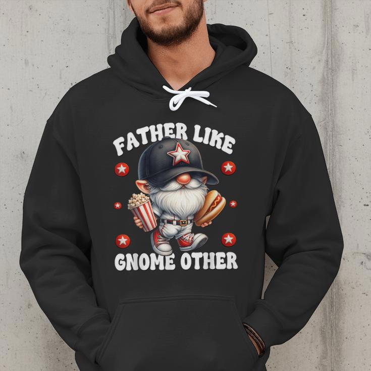 Baseball Dad Saying Hot Dog Gnome Pun For Fathers Day Men Hoodie Baseball Dad Saying Hot Dog Gnome Pun For Fathers Day Men Hoodie