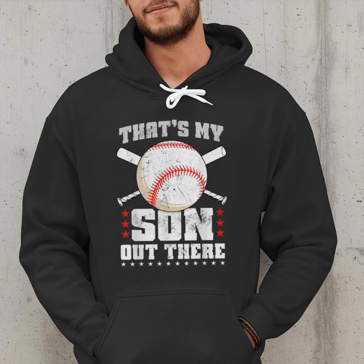 Baseball Dad Softball Game Son Out There Fathersday Baseball Men Hoodie Baseball Dad Softball Game Son Out There Fathersday Baseball Men Hoodie