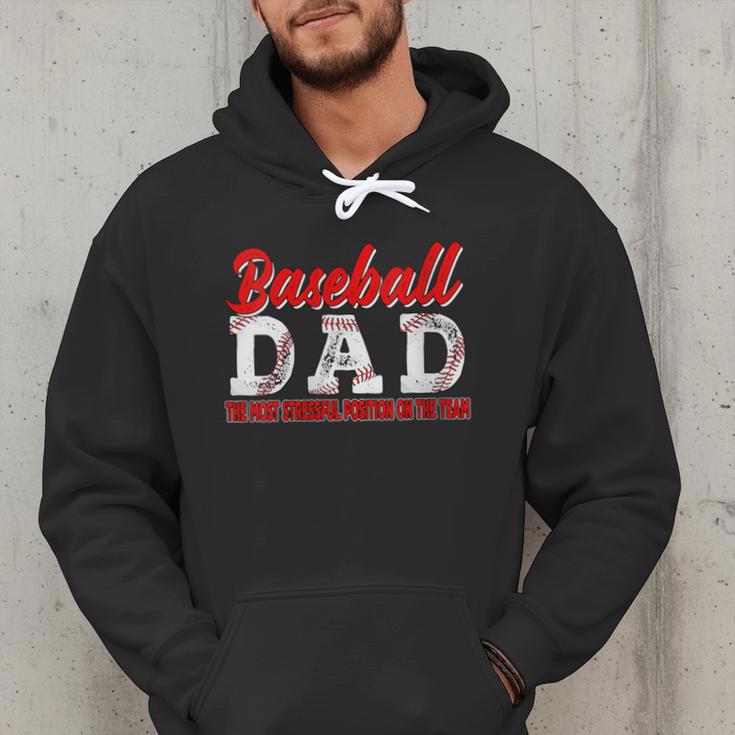 Baseball Dad Most Stressful Position On The Team Player Men Hoodie Baseball Dad Most Stressful Position On The Team Player Men Hoodie