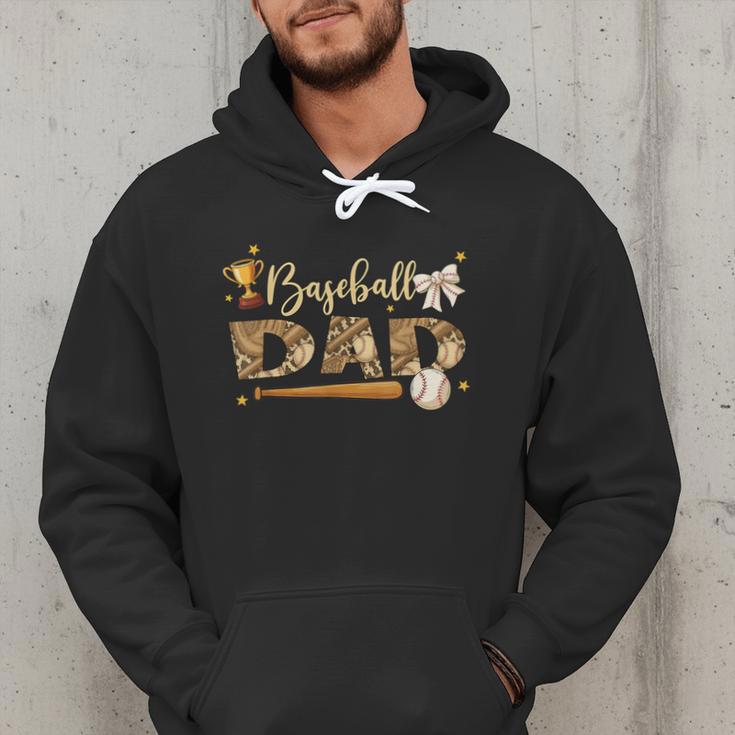 Baseball Dad Vintage Baseball Lover Men Hoodie