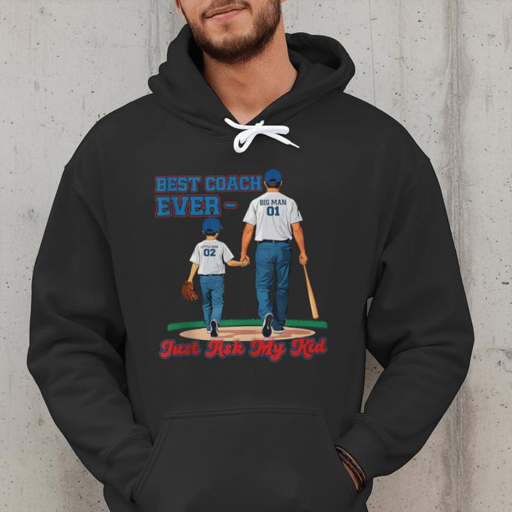 Best Coach Ever Fathers Day Baseball Dad Papa Sports Lover Men Hoodie Best Coach Ever Fathers Day Baseball Dad Papa Sports Lover Men Hoodie