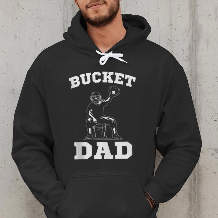 Bucket Dad Softball Dad Baseball Dad Catcher Men Hoodie Bucket Dad Softball Dad Baseball Dad Catcher Men Hoodie