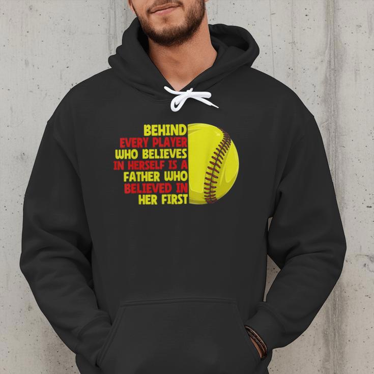 Dad Of Ballers Behind Every Softball Player Baseball Dads Men Hoodie Dad Of Ballers Behind Every Softball Player Baseball Dads Men Hoodie