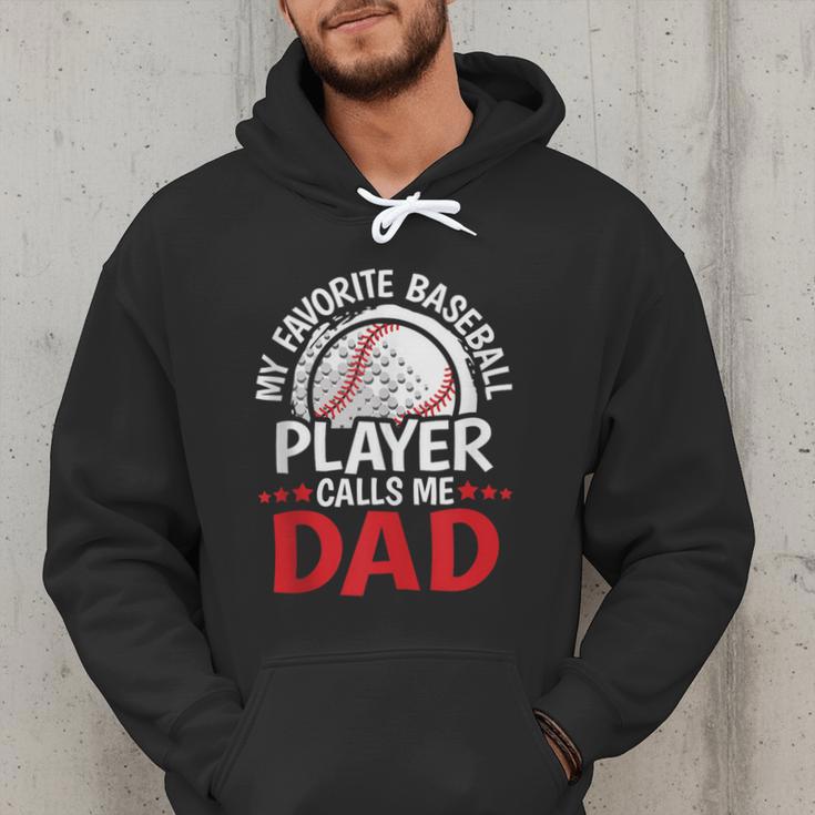 My Favorite Baseball Player Calls Me Dad Baseball Dad Men Hoodie My Favorite Baseball Player Calls Me Dad Baseball Dad Men Hoodie