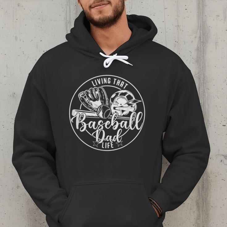 Football Living That Baseball Dad Life Game Day Sport Men Hoodie Football Living That Baseball Dad Life Game Day Sport Men Hoodie