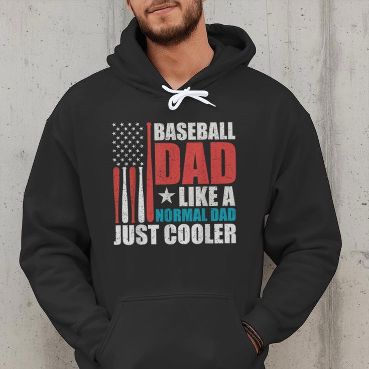 Patriotic Baseball Dad Father's Day American Flag Men Hoodie Patriotic Baseball Dad Father's Day American Flag Men Hoodie