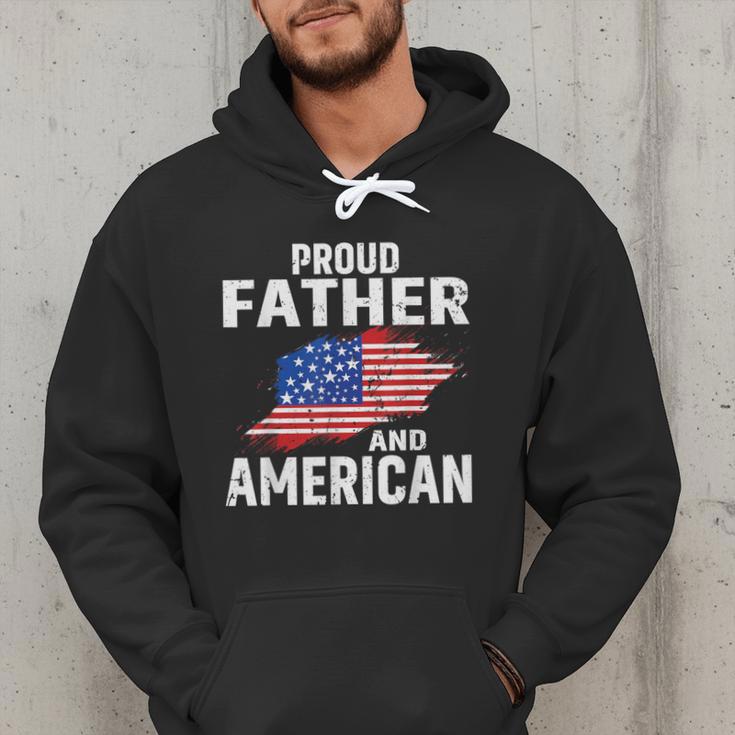 Proud Father And American Flag Baseball Dad Father Patriotic Men Hoodie Proud Father And American Flag Baseball Dad Father Patriotic Men Hoodie