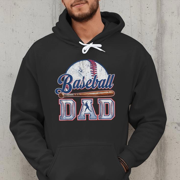 Retro Baseball Dad Happy Fathers Day For Men Sports Lovers Men Hoodie Retro Baseball Dad Happy Fathers Day For Men Sports Lovers Men Hoodie