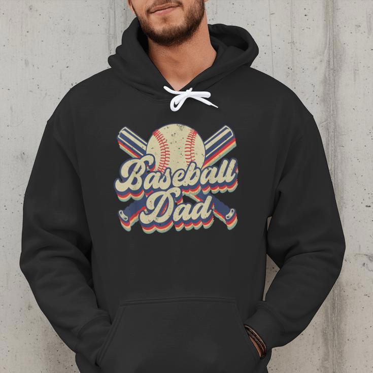 Retro Baseball Dad Sports Lovers Happy Father's Day Men Hoodie Retro Baseball Dad Sports Lovers Happy Father's Day Men Hoodie