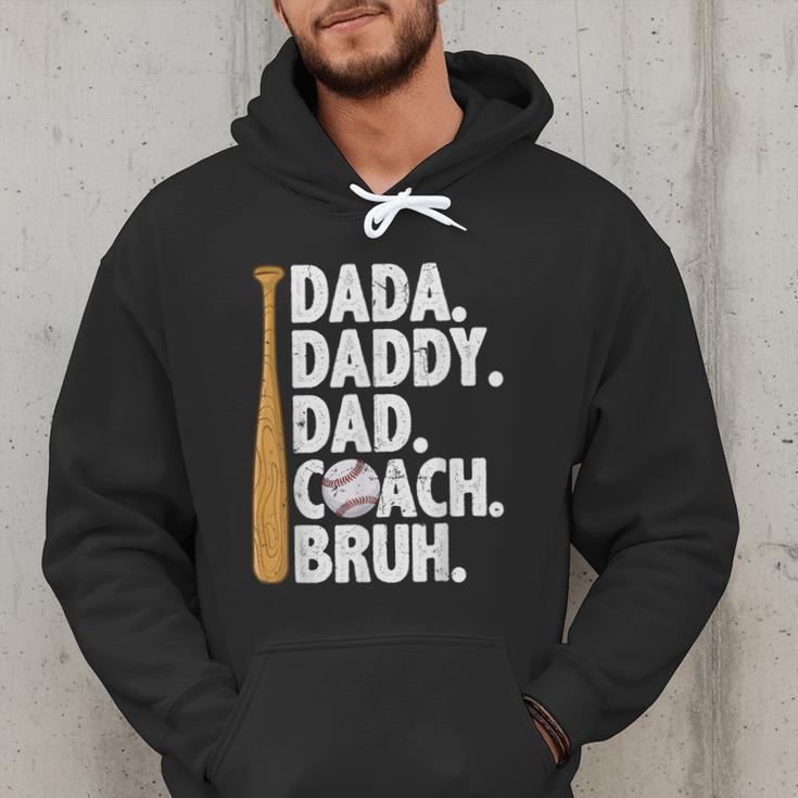 Retro Dada Daddy Dad Coach Bruh Baseball Dad Fathers Day Men Men Hoodie Retro Dada Daddy Dad Coach Bruh Baseball Dad Fathers Day Men Men Hoodie