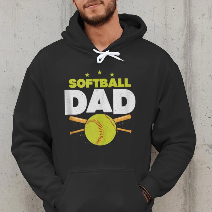 Softball Dad Just Like A Baseball Dad Player Men Hoodie Softball Dad Just Like A Baseball Dad Player Men Hoodie