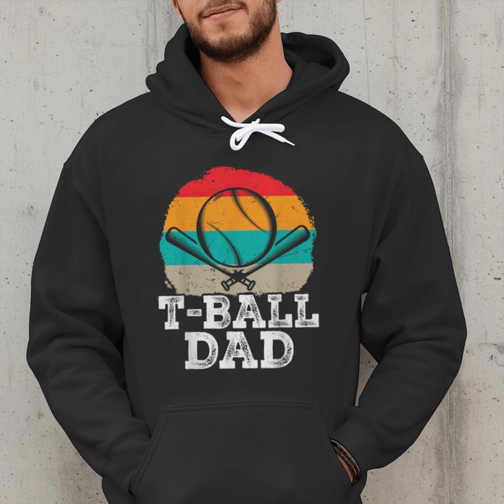 T-Ball Dad Ball Dad Fathers Day Baseball Dad Men Hoodie