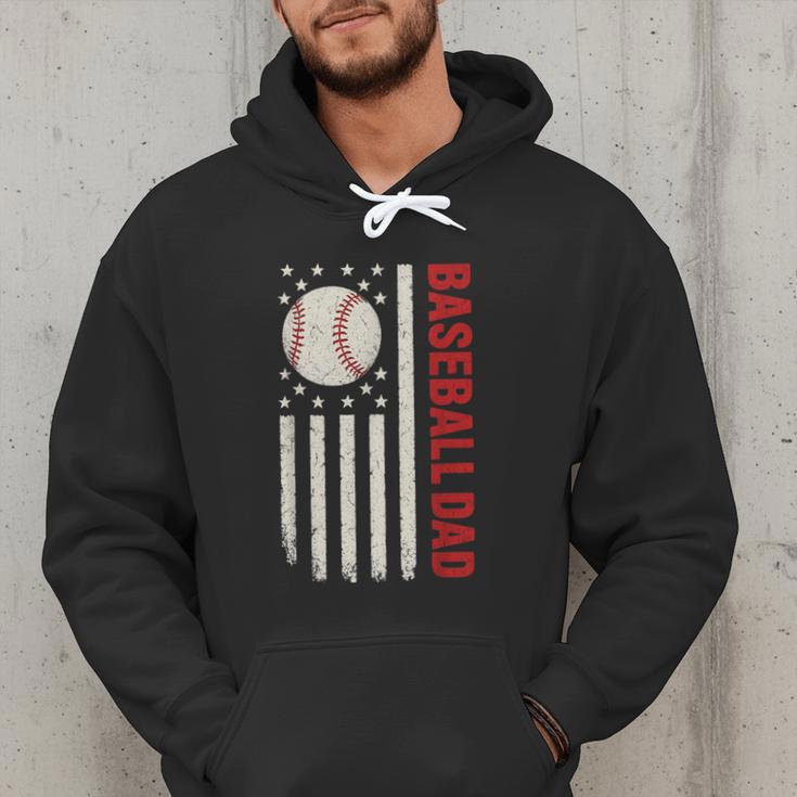Vintage Baseball DAD American Flag Fathers Day 4th Of July Men Hoodie Vintage Baseball DAD American Flag Fathers Day 4th Of July Men Hoodie