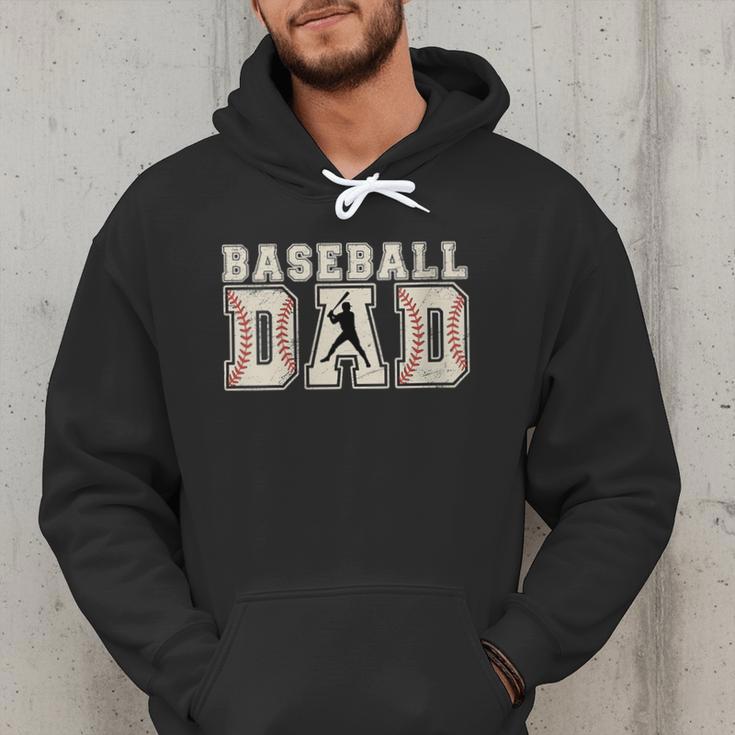 Vintage Baseball Dad Men Hoodie