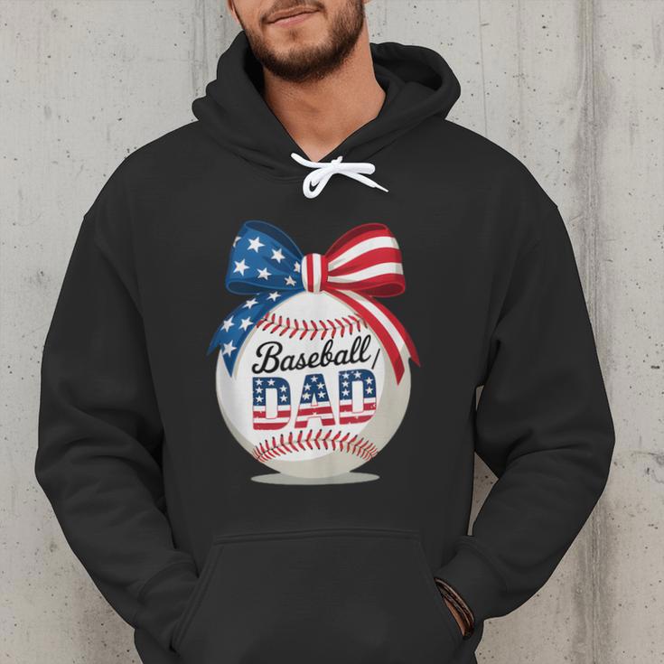 Vintage Baseball Dad Patriotic USA Flag 4th Of July Fathers Men Hoodie Vintage Baseball Dad Patriotic USA Flag 4th Of July Fathers Men Hoodie