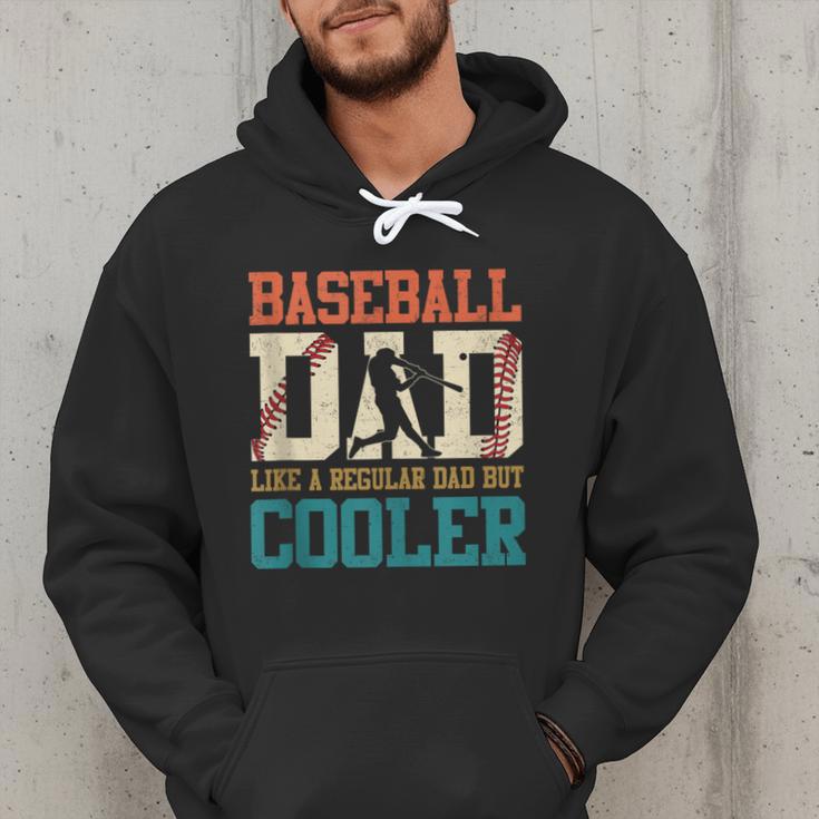Vintage Baseball Dad Like a Regular Dad But Cooler Men Men Hoodie