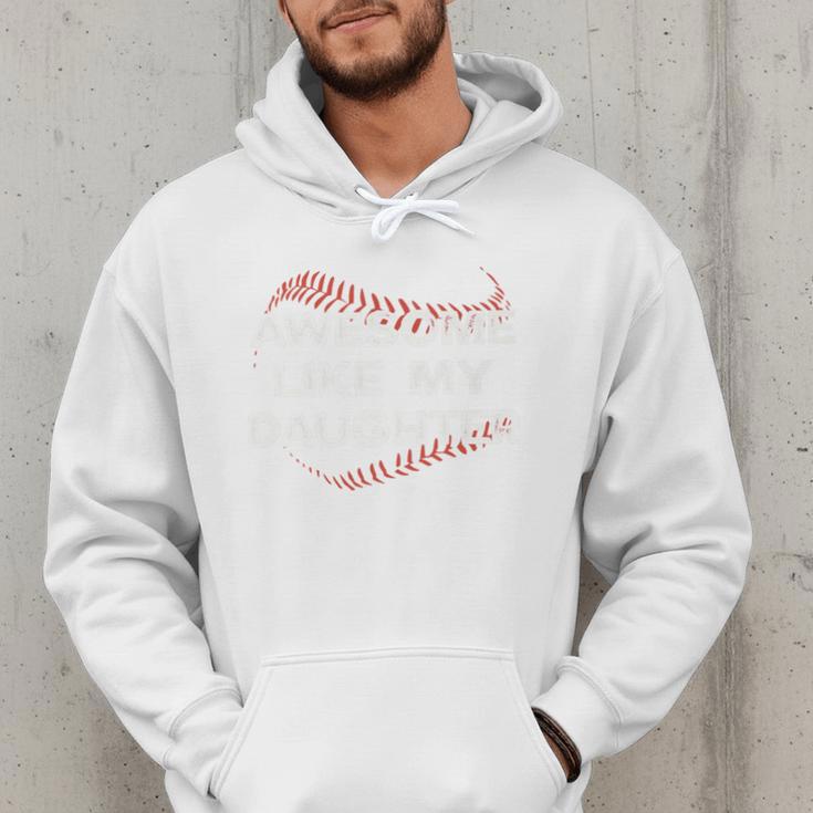 Awesome Like My Daughter Baseball Dad Premium Men Hoodie