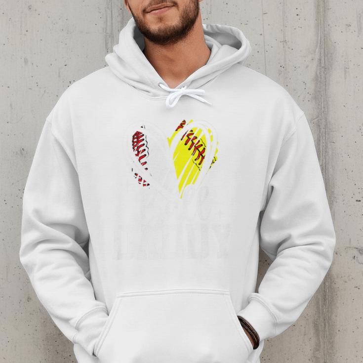 Ball Daddy Softball Baseball Dad Fathers Day Premium Men Hoodie Ball Daddy Softball Baseball Dad Fathers Day Premium Men Hoodie