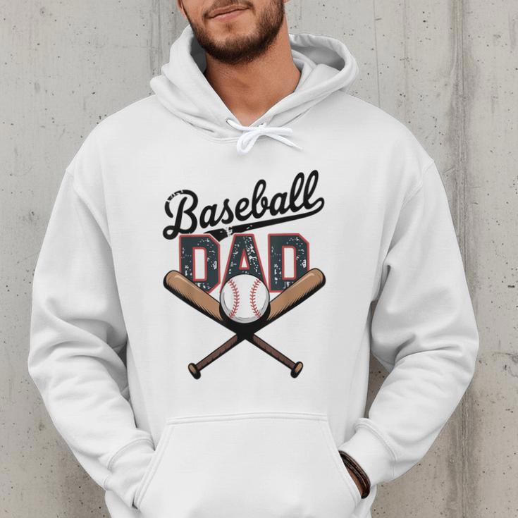 Baseball Dad Father's Day Vintage Baseball Players Men Hoodie