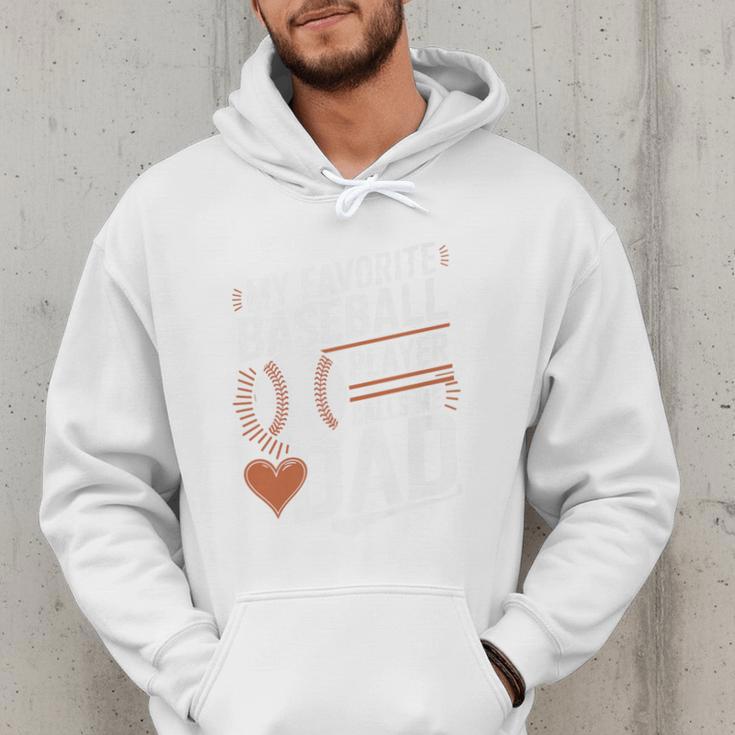 Baseball Dad My Favorite Baseball Player Calls Me Dad Premium Men Hoodie