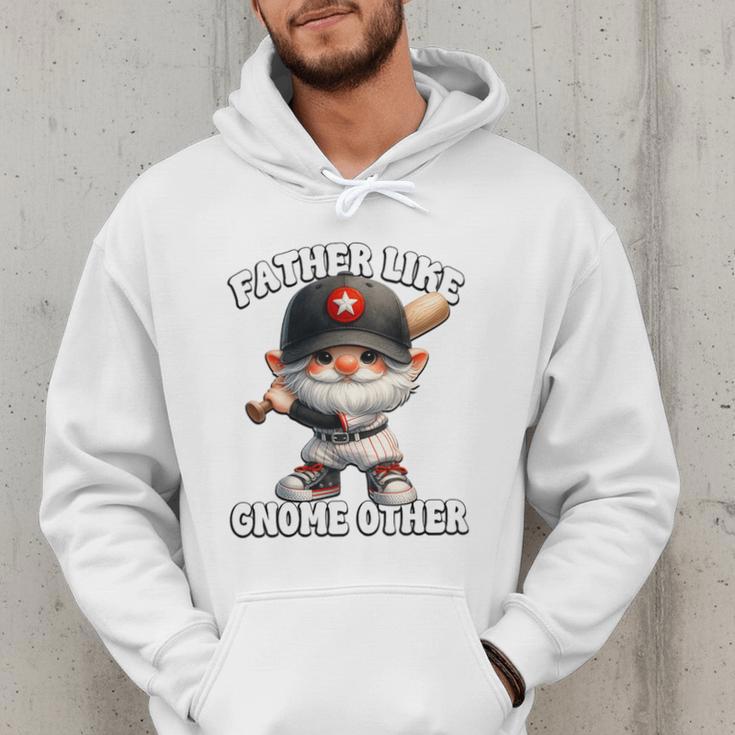 Baseball Dad Gnome For Baseball Grandpa Fathers Day Premium Tri-Blend Men Hoodie