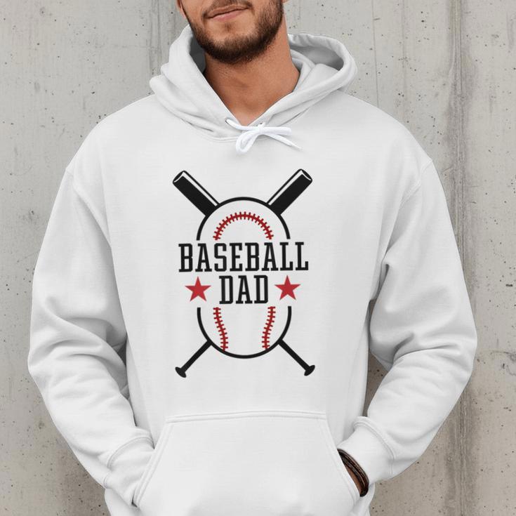 Baseball Dad Happy Fathers Day Wife Daughter Son Game Day Men Hoodie